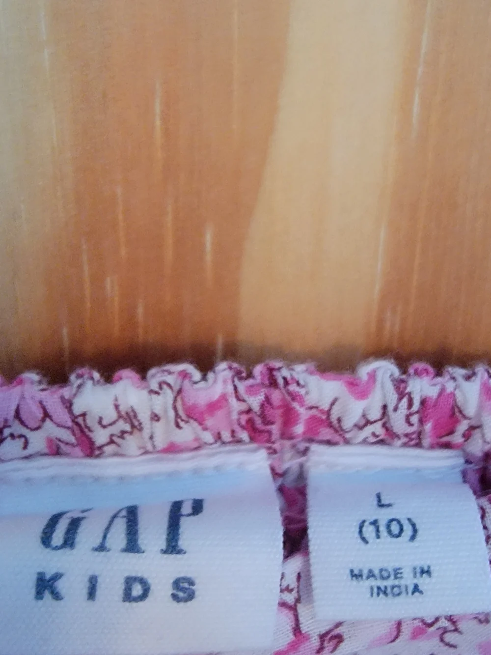 GAP Kids Pink White Floral Sundress - Size L